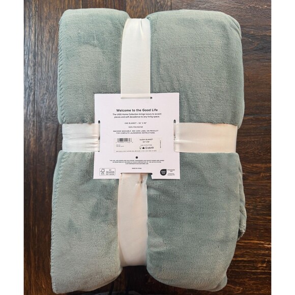 UGG Novah Slate Queen Blanket Comfy Cozy Soft Feel 92”x96” NEW - Picture 2 of 2